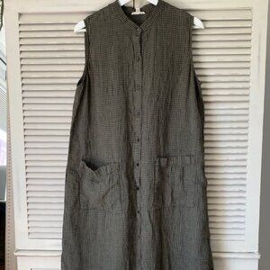 Eileen Fisher Linen Dress Large